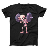 Humorous Weightlifting Skeleton Unisex T-Shirt